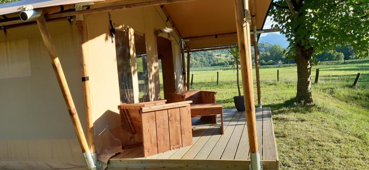 Tente Safari Lodge Ferme Carrique Tardets-Sorholus Extérieur photo